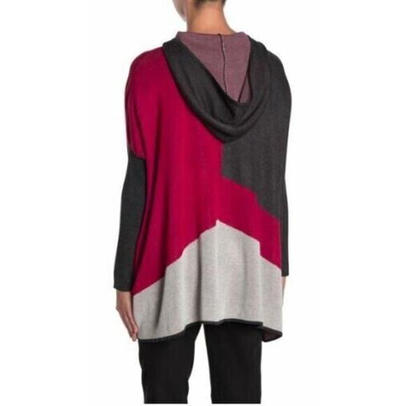 Joseph A Women's Hooded Zip Front Dolman Sleeve Cardigan Sweater Small MSRP $78 - Picture 2 of 4